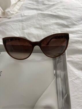 CHANEL Brown Cat-Eye Sunglasses